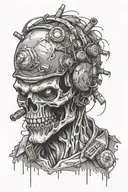 call of duty zombies tattoo design idea