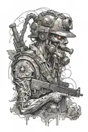 call of duty zombies tattoo design idea
