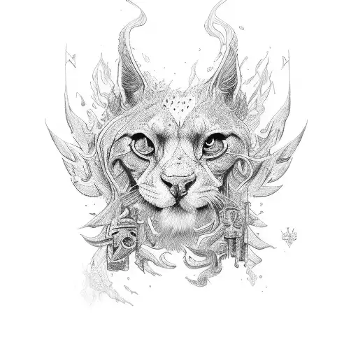 wizard smoking weed tattoo design idea