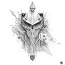 wizard smoking weed tattoo design idea