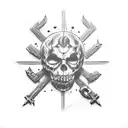 resident evil games tattoo design idea