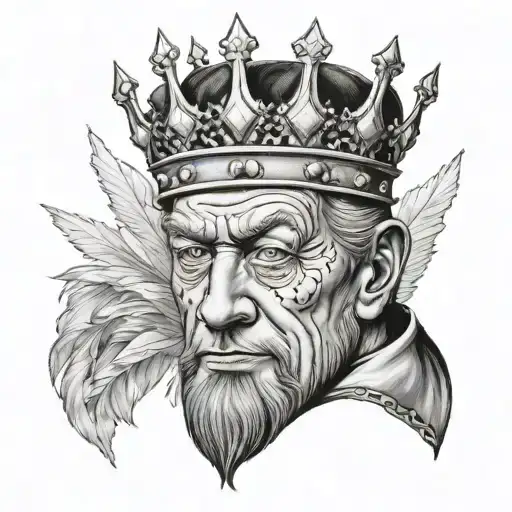 king Baldwin tattoo design idea