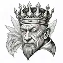 king Baldwin tattoo design idea