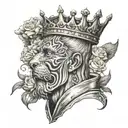 king Baldwin tattoo design idea