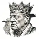 king Baldwin tattoo design idea