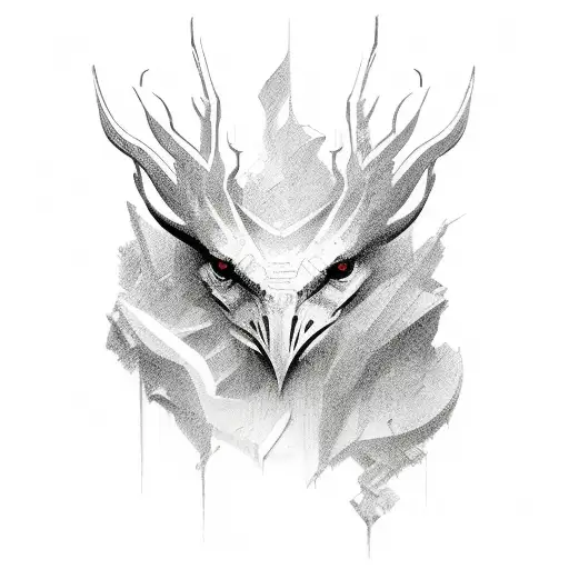 Flock sticker  tattoo design idea