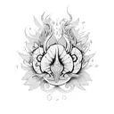 Flork sticker  tattoo design idea