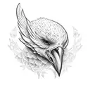 Flock sticker  tattoo design idea
