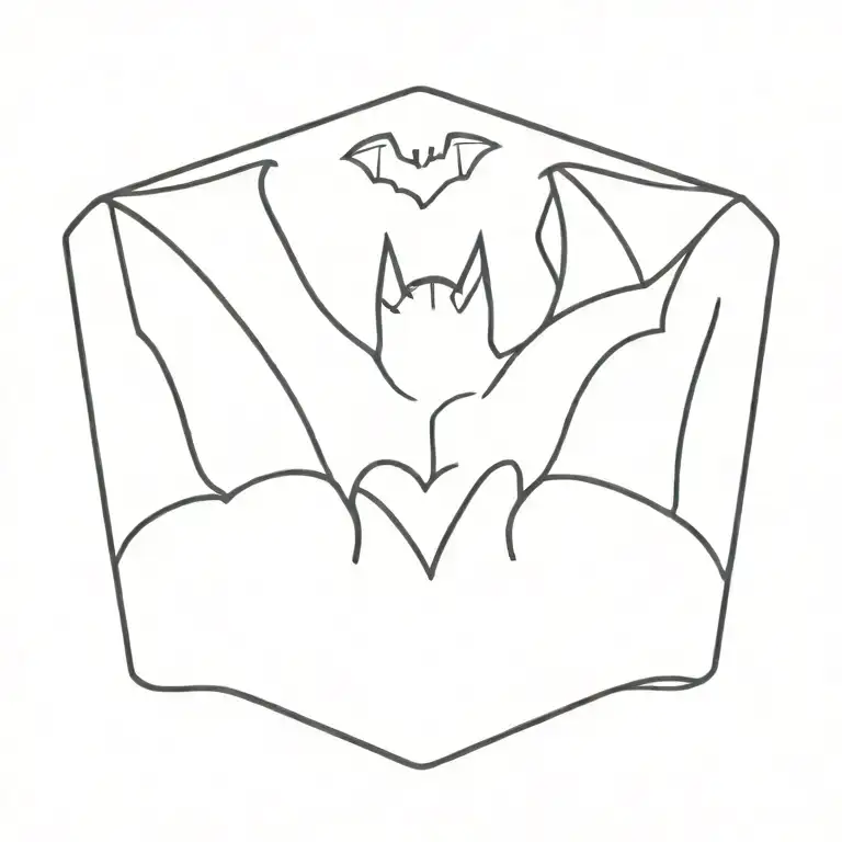 bat tattoo design idea
