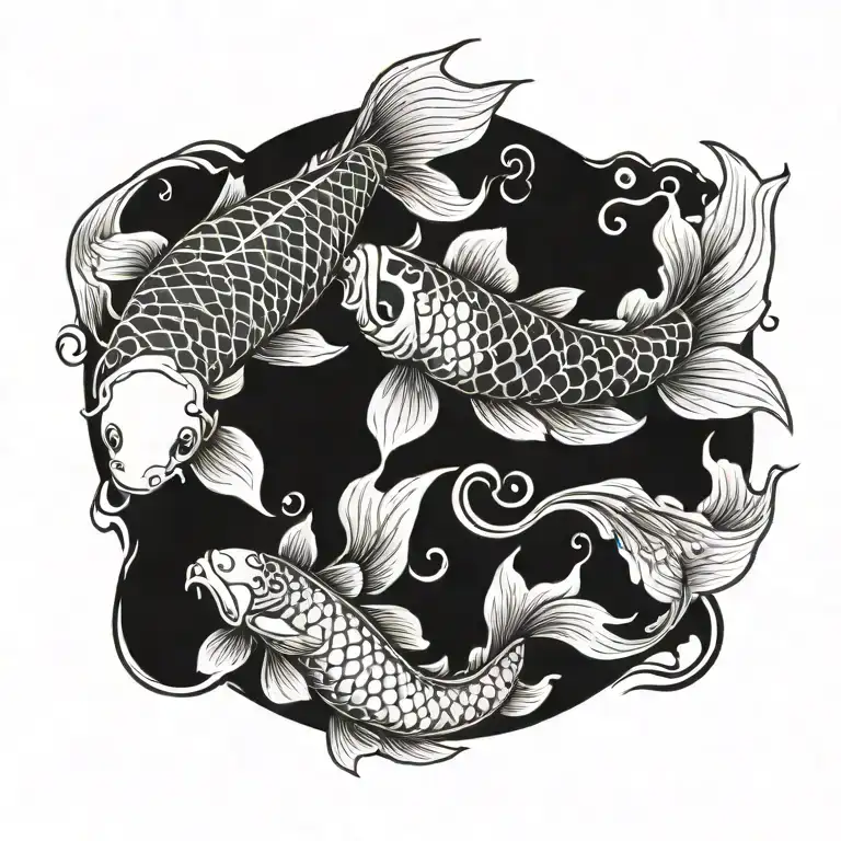 koi-fish tattoo design idea