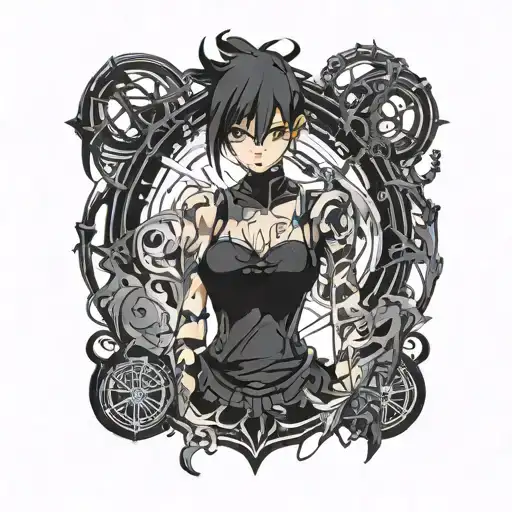 blackout tattoo design idea