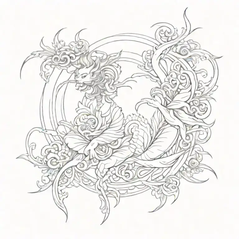 asian tattoo design idea