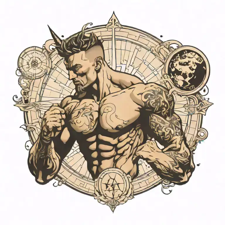 atlas tattoo design idea
