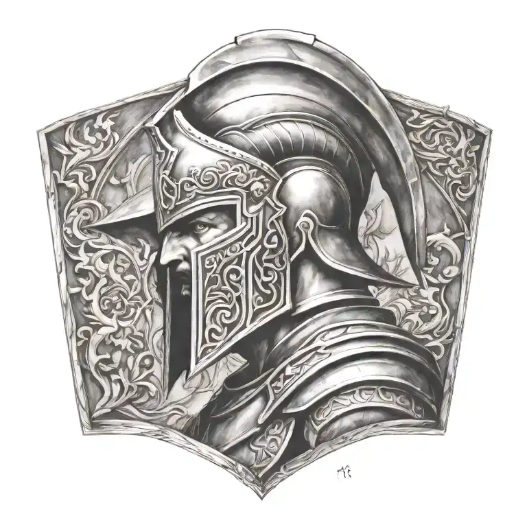 spartan tattoo design idea