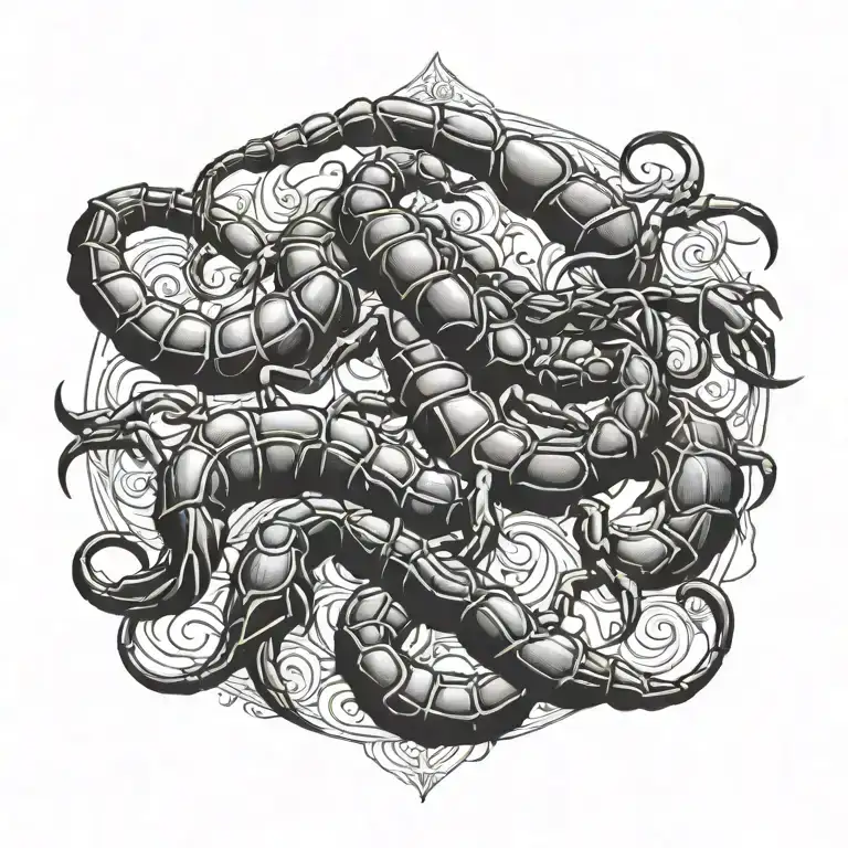 scorpion tattoo design idea