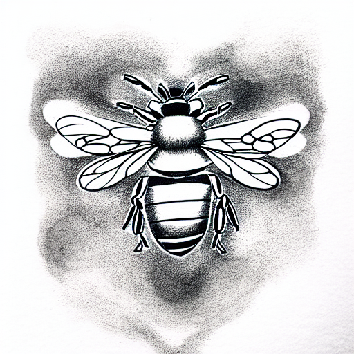 Bee tattoo design idea