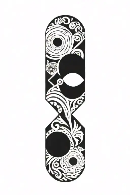 blackout tattoo design idea