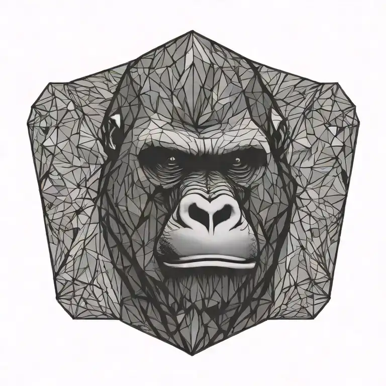 gorilla tattoo design idea
