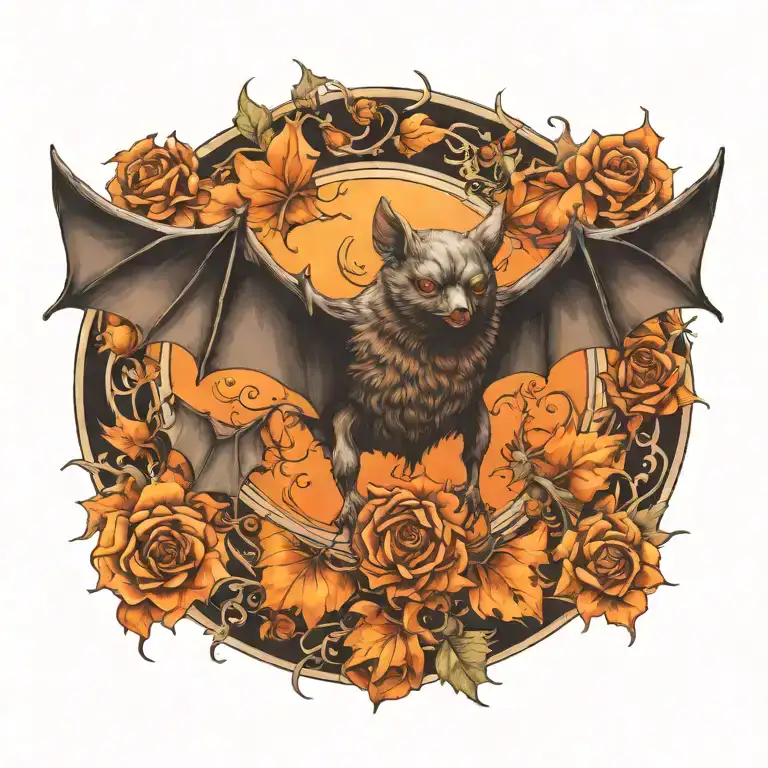 bat tattoo design idea