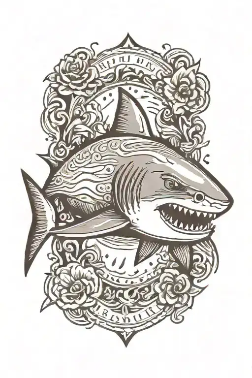 shark tattoo design idea
