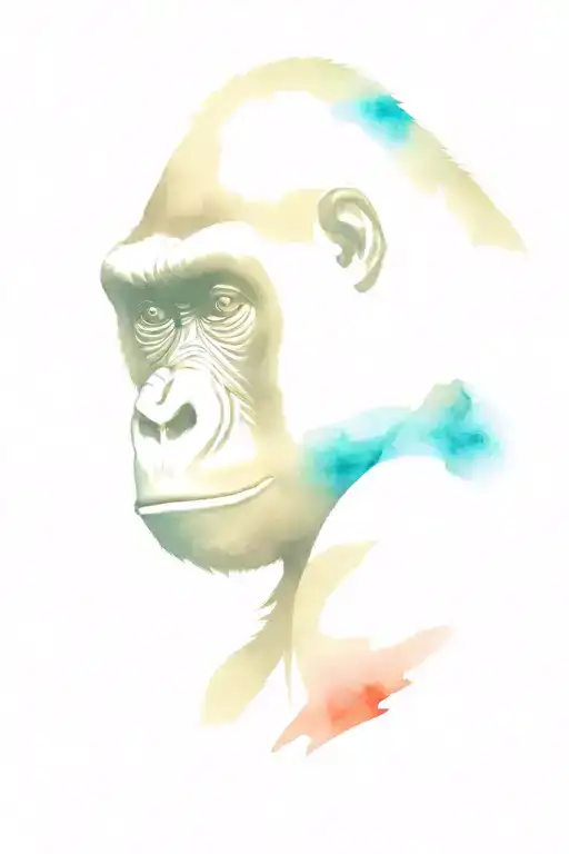 gorilla tattoo design idea