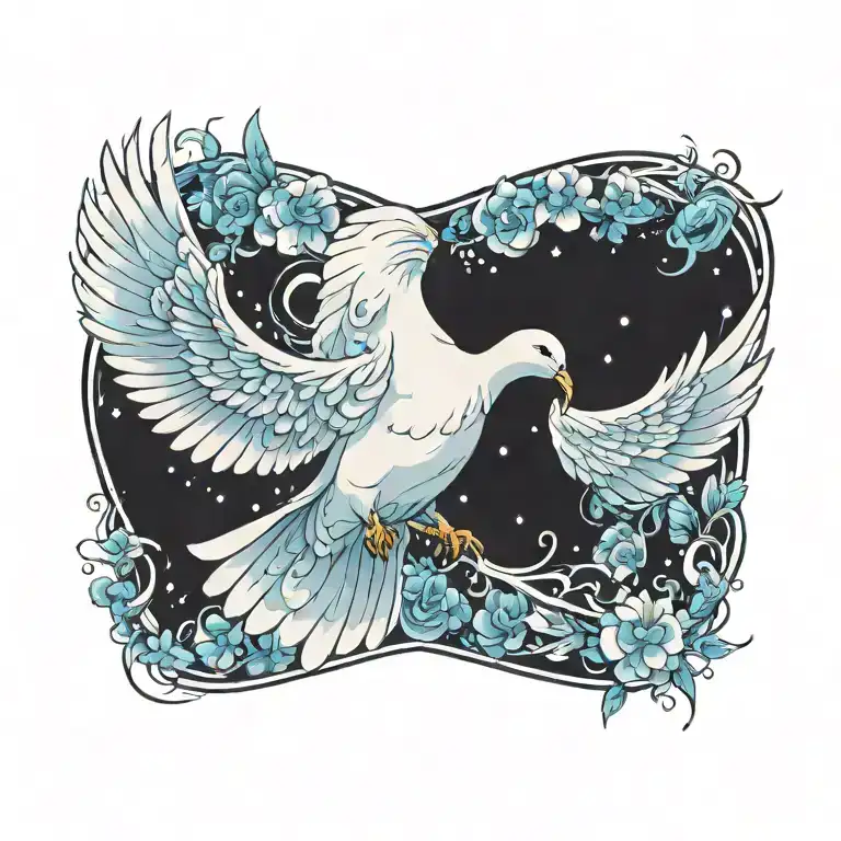 dove tattoo design idea