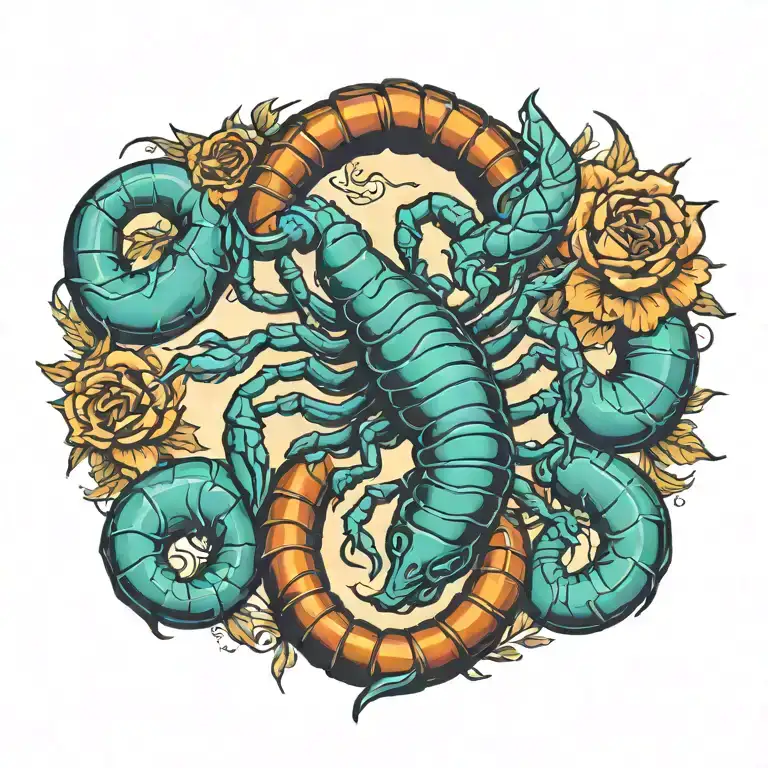 scorpion tattoo design idea