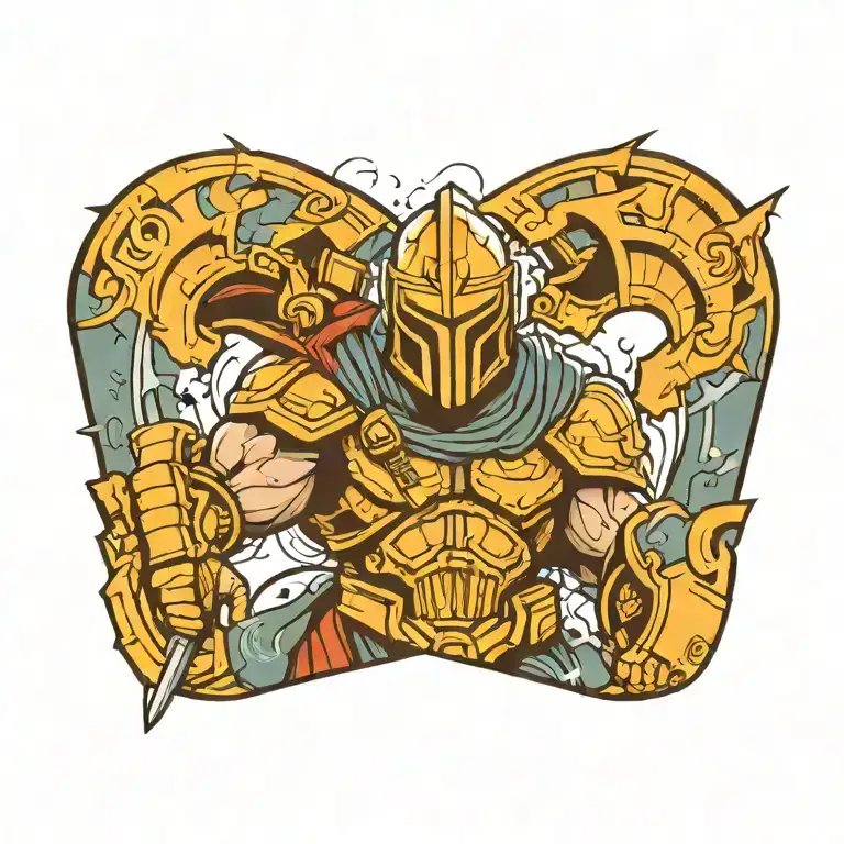 spartan tattoo design idea