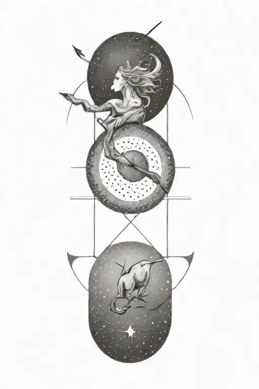 sagittarius tattoo design idea