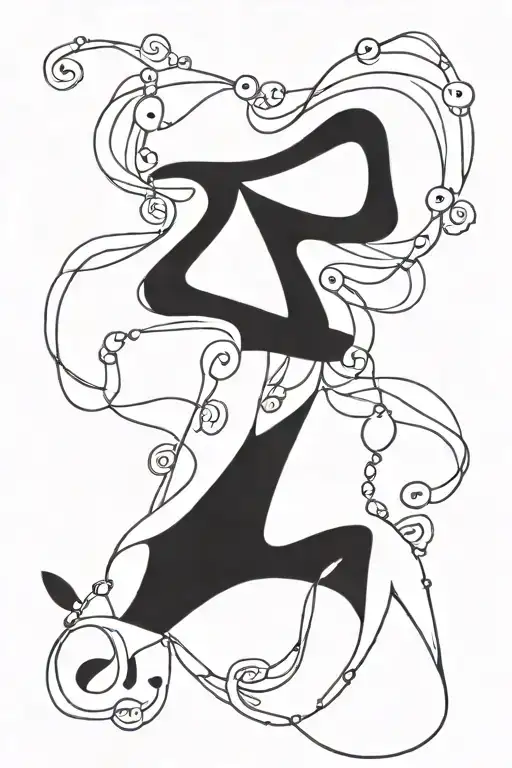 necklace tattoo design idea