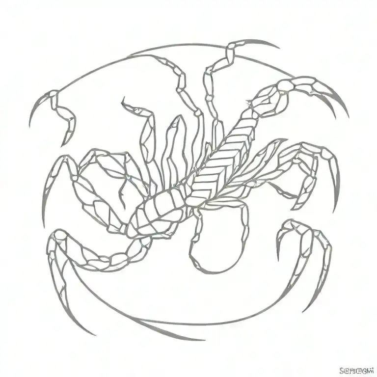 scorpion tattoo design idea