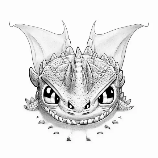 Toothless, HTTYD tattoo design idea