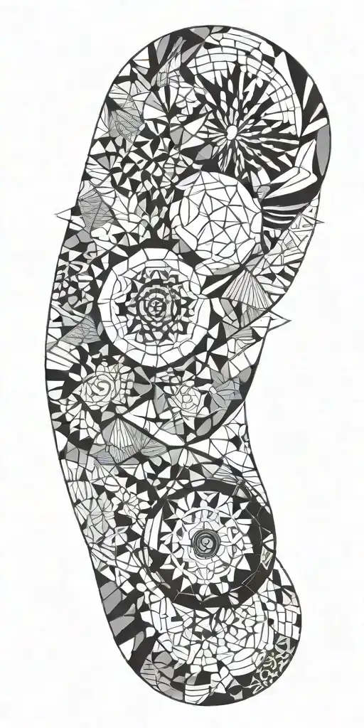 Fine Line/Geometric/Abstract tattoo design idea