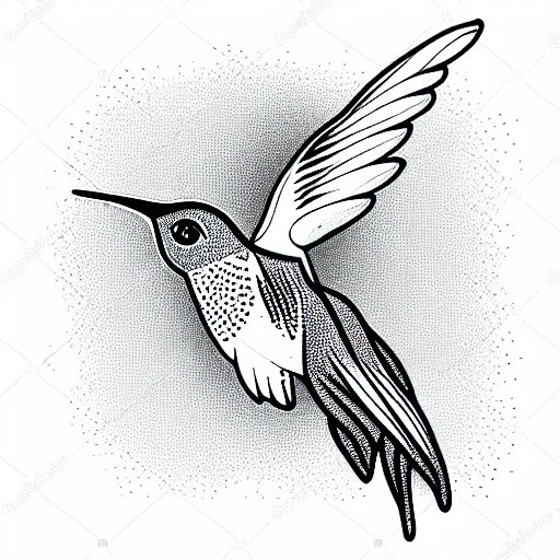 Zentangle Hand Drawn Artistically Hummingbird Flying Bird Tribal Totem For  Adult Coloring Page Or Tattoo Tshirt And Postcard With High Details  Illustration Vector Monochrome Sketch Of Exotic Bird Royalty Free SVG  Cliparts