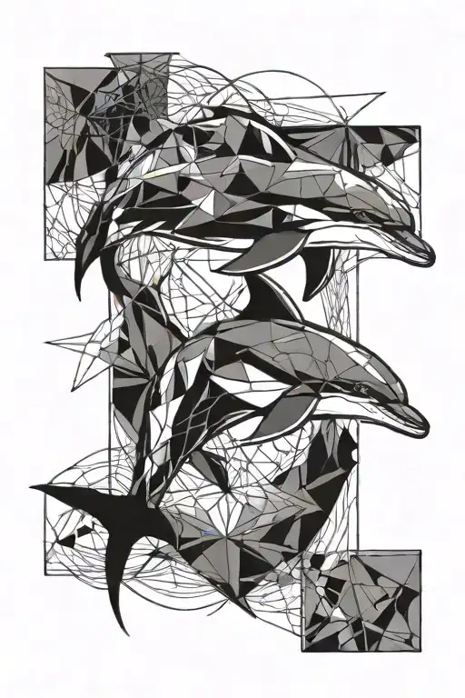 dolphin tattoo design idea