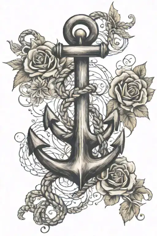 anchor tattoo design idea