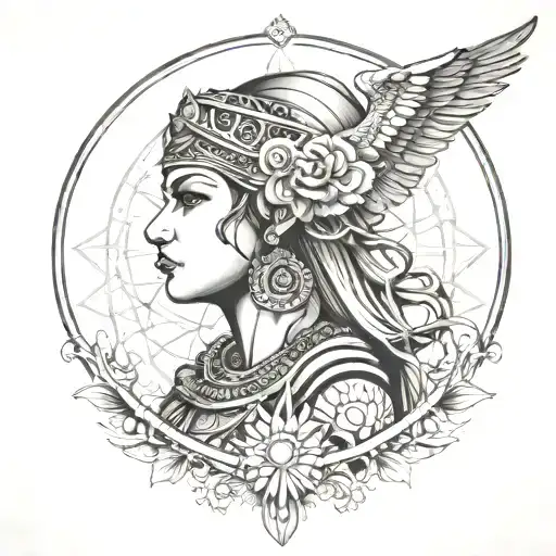isis goddess tattoo design idea