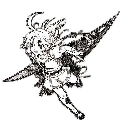 Sparrow tattoo design idea