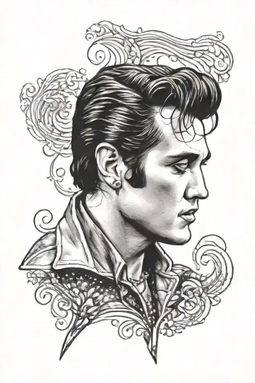 Elvis Presley tattoo design idea