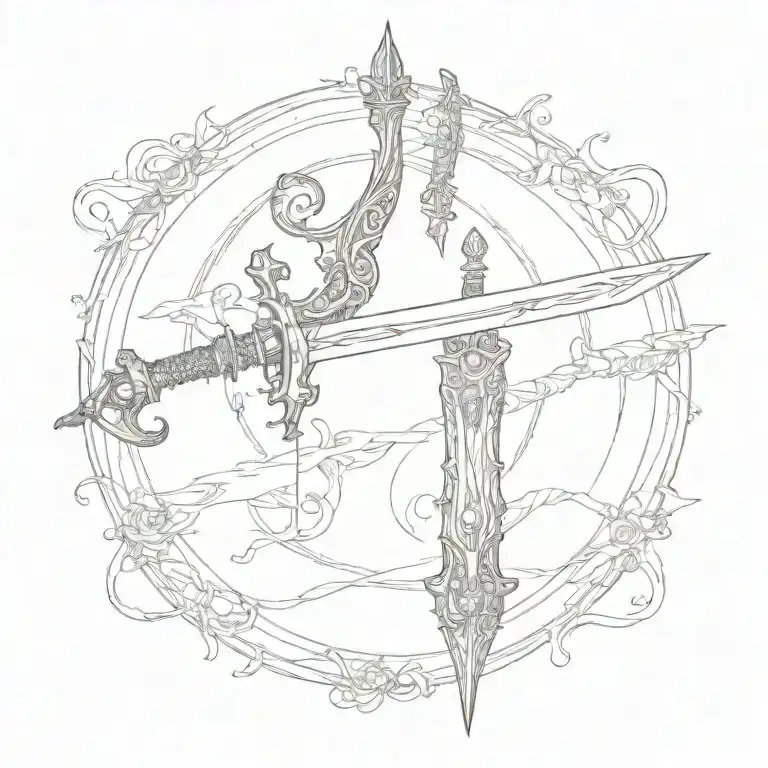 sword tattoo design idea