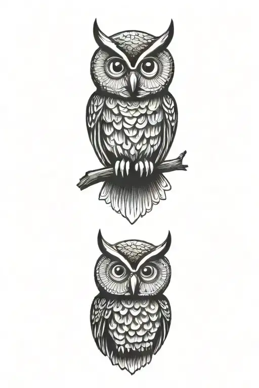owl tattoo design idea