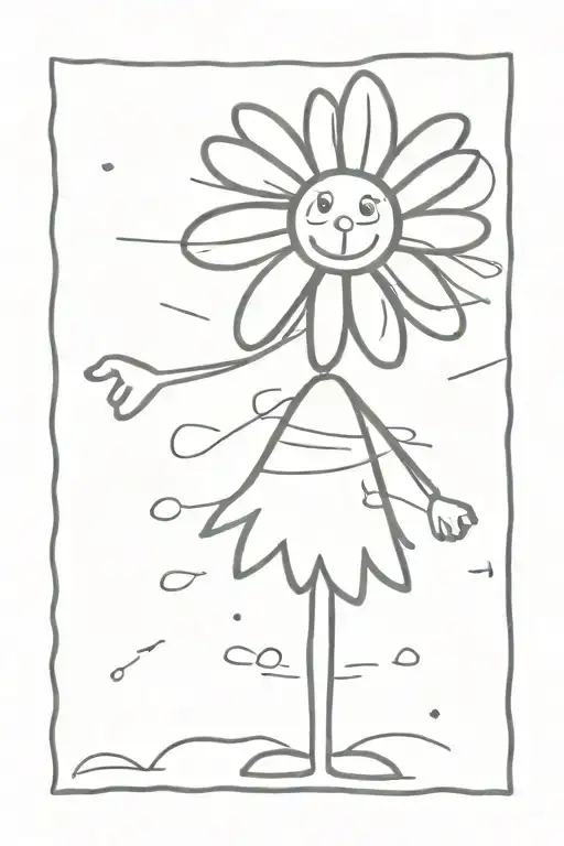 daisy tattoo design idea