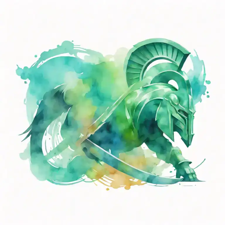 spartan tattoo design idea