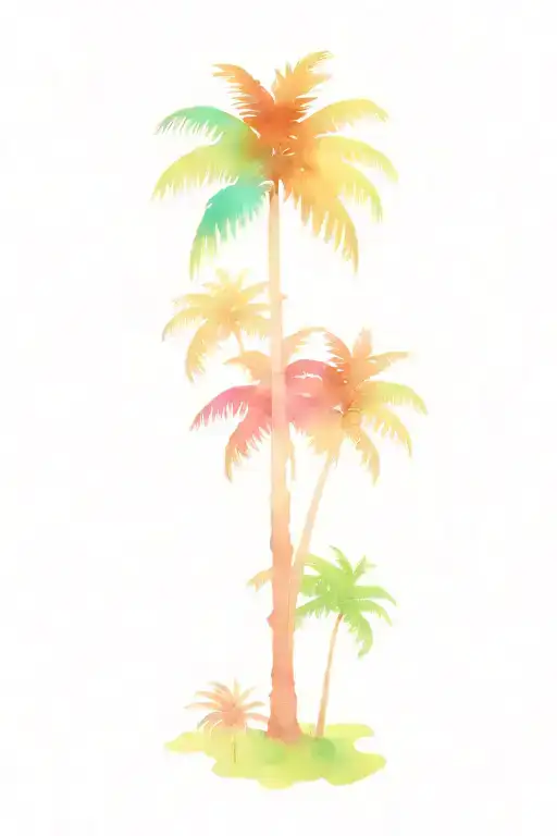palm-tree tattoo design idea