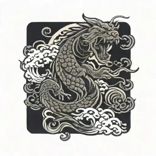 blackout tattoo design idea