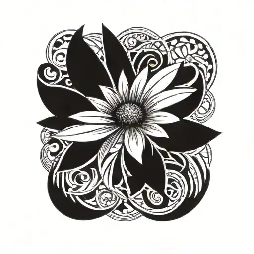 daisy tattoo design idea