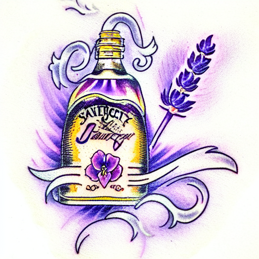 Lavender tattoo design idea