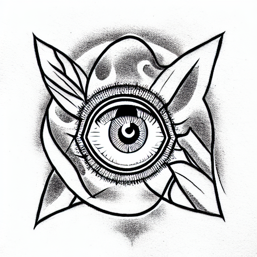 Evil Eye tattoo design idea