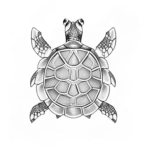 Turtle tattoo design idea
