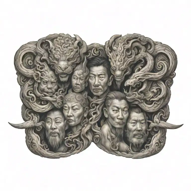 asian tattoo design idea